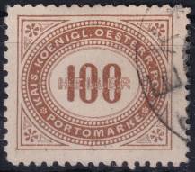 1900, Rakousko (Císařství 1867-1918), DL033D, Doplatní známka: Číslice v šikmém oválu ⊙