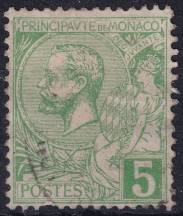 1901, Monako, 0022, Výplatní: kníže Albert I. ⊙