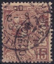 1901, Monako, 0024, Výplatní: kníže Albert I. ⊙