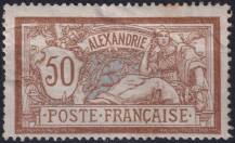 1902, Francouzská pošta v Egyptě (Alexandrie), 27, Výplatní známka: kresba a provedení podle francouzských známek ✶