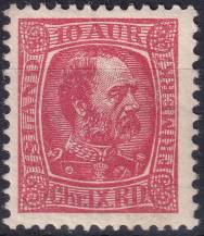 1902, Island, 0039, Výplatní známka: Král Kristián IX. ✶