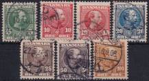 1904/1906, Dánsko, 0047/0052, Výplatní známky: Král Kristián IX. ⊙