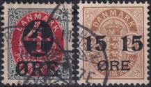1904, Dánsko, 0040/0041, Výplatní známky ⊙