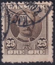 1907, Dánsko, 0056, Výplatní známka: Král Frederik VIII. ⊙