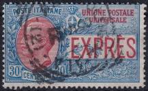 1908, Itálie, 0093, Spěšná známka pro cizinu ⊙