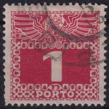 1909, Rakousko (Císařství 1867-1918), DL034y, Doplatní: Velká číslice, dvouhlavý orel ⊙