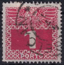 1909, Rakousko (Císařství 1867-1918), DL034y, Doplatní: Velká číslice, dvouhlavý orel ⊙