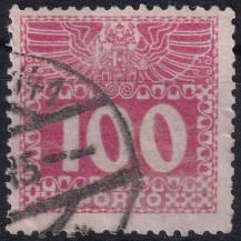 1910/1913, Rakousko (Císařství 1867-1918), DL044z, Doplatní: Velká číslice, dvouhlavý orel ⊙