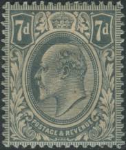 1910, Anglie, 0120AIa, Výplatní známka: Král Eduard VII. ✶