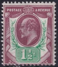 1912, Anglie, 0105AIIIb, Výplatní: král Eduard VII. ✶