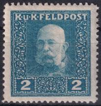 1915/1917, Rakousko-uherská polní pošta (Všeobecné vydání), 23A, Výplatní známka: Císař František Josef I. ✶