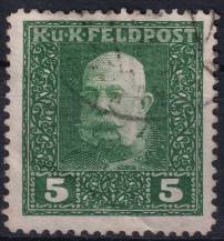 1915/1917, Rakousko-uherská polní pošta (Všeobecné vydání), 25A, Výplatní známka: Císař František Josef I. ⊙