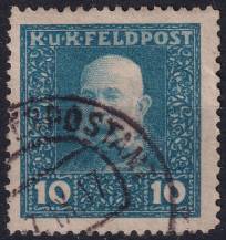 1915/1917, Rakousko-uherská polní pošta (Všeobecné vydání), 28A, Výplatní známka: Císař František Josef I. ⊙