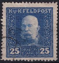 1915/1917, Rakousko-uherská polní pošta (Všeobecné vydání), 33A, Výplatní známka: Císař František Josef I. ⊙