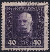 1915/1917, Rakousko-uherská polní pošta (Všeobecné vydání), 36A, Výplatní známka: Císař František Josef I. ⊙