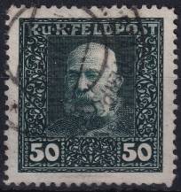 1915/1917, Rakousko-uherská polní pošta (Všeobecné vydání), 38A, Výplatní známka: Císař František Josef I. ⊙