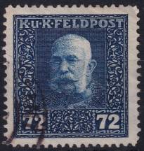 1915/1917, Rakousko-uherská polní pošta (Všeobecné vydání), 40A, Výplatní známka: Císař František Josef I. ⊙