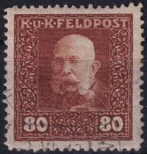 1915/1917, Rakousko-uherská polní pošta (Všeobecné vydání), 41A, Výplatní známka: Císař František Josef I. ⊙