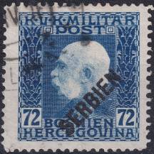 1916, Rakousko-uherská polní pošta (vydání pro Srbsko), 37, Výplatní známka ⊙