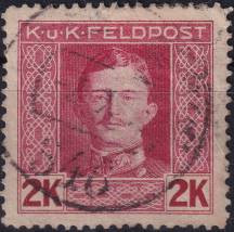 1917/1918, Rakousko-uherská polní pošta (Všeobecné vydání), 69A, Výplatní známka: Císař Karel I. ⊙