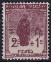 1917/1919, Francie, 0128, Váleční sirotci: vdova u hrobu ✶