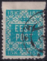 1918, Estonsko, 0002A, Výplatní známka ⊙ o H