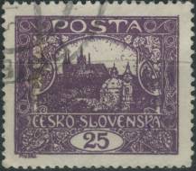 1919/1920, ČSR I, 011A, Výplatní známka: Hradčany ⊙