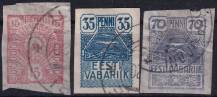 1919/1920, Estonsko, 0009/0011, Výplatní známky: symboly ⊙