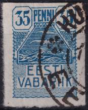 1919, Estonsko, 0010, Výplatní známka: symboly - rackové ⊙