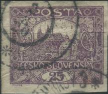 1920, ČSR I, 011IIs/IIp, Výplatní známka: Hradčany ⊙