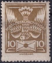 1920, ČSR I, 0146AVV+PV, Výplatní známka: Holubice ✶