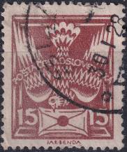 1920, ČSR I, 0147b, Výplatní známka: Holubice ⊙