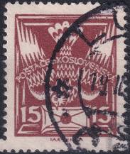 1920, ČSR I, 0147PV, Výplatní známka: Holubice ⊙