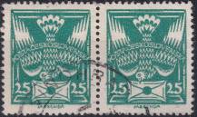 1920, ČSR I, 0149, Výplatní známka: Holubice ⊙ ⊟