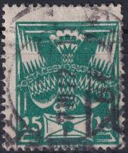 1920, ČSR I, 0149VV, Výplatní známka: Holubice ⊙