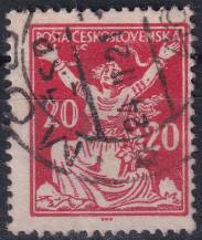 1920, ČSR I, 0151AVV, Výplatní známka: Osvobozená republika ⊙