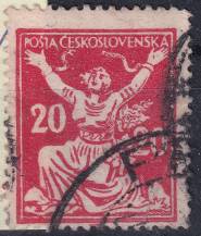1920, ČSR I, 0151AVV, Výplatní známka: Osvobozená republika ⊙