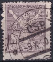 1920, ČSR I, 0152AVV, Výplatní známka: Osvobozená republika ⊙