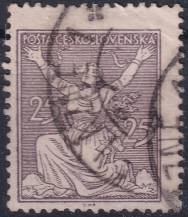 1920, ČSR I, 0152AVV, Výplatní známka: Osvobozená republika ⊙