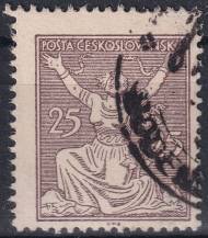 1920, ČSR I, 0152AVV, Výplatní známka: Osvobozená republika ⊙