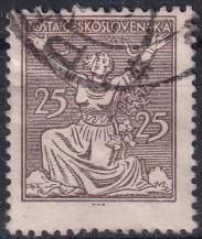 1920, ČSR I, 0152AVV, Výplatní známka: Osvobozená republika ⊙