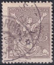 1920, ČSR I, 0152AVV, Výplatní známka: Osvobozená republika ⊙