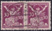 1920, ČSR I, 0153A, Výplatní známka: Osvobozená republika ⊙ ⊟