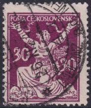 1920, ČSR I, 0153AVV, Výplatní známka: Osvobozená republika ⊙