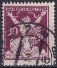 1920, ČSR I, 0153AVV, Výplatní známka: Osvobozená republika ⊙