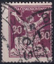 1920, ČSR I, 0153AVV, Výplatní známka: Osvobozená republika ⊙