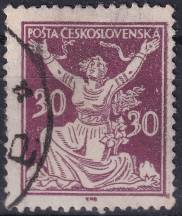 1920, ČSR I, 0153AVV, Výplatní známka: Osvobozená republika ⊙