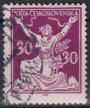 1920, ČSR I, 0153AVV, Výplatní známka: Osvobozená republika ⊙