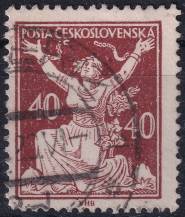1920, ČSR I, 0154AIIVV, Výplatní známka: Osvobozená republika ⊙