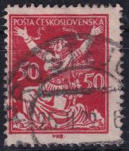 1920, ČSR I, 0155AVV, Výplatní známka: Osvobozená republika ⊙